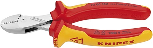 Knipex x-cut compacte zijsnijtang 73 06 160 kniptang (geel)