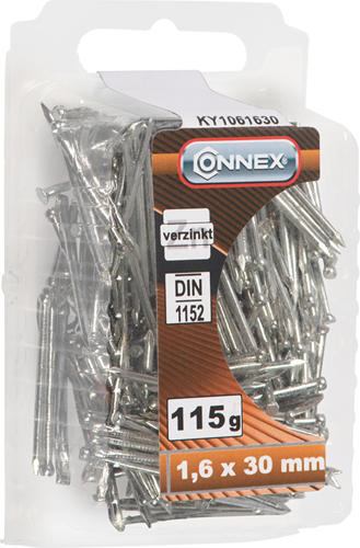 Connex nagel ronde kop 1.6x30 115g vz - ky1061630