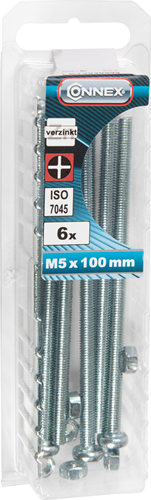 Connex metaalschroef cy-k m5x100 * 6st vz - ky4030599