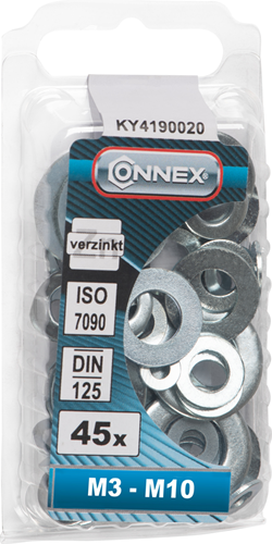 Connex assortiment sluitringen 45st vz - ky4190020