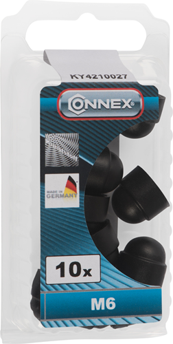 Connex afdekkap zeskant m6 kunststof 10 zw - ky4210027