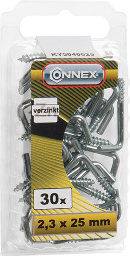 Connex kramschroef 2.3x25 30st vz - ky5040025