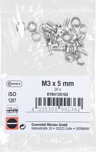 Connex cilinderkopschroef m3x5 vz 20st m - kyb4120162