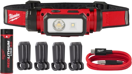 Milwaukee l4 hl2-301 | usb oplaadbare hoofdlamp - 4933479963