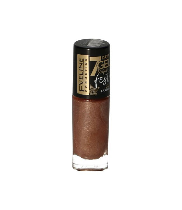 Eveline 7days gel laque lasting colour 8ml nummer 06 nude glitter
