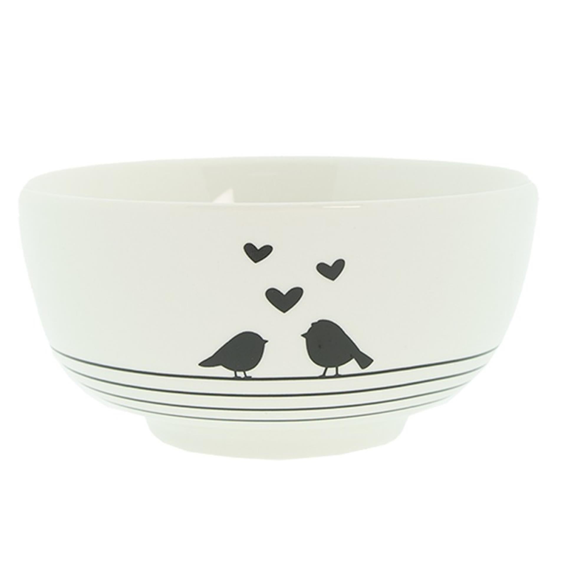 Clayre eef kom vogels ø14x7cm 500ml