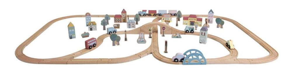 Little dutch treinbaan xl hout 107pc