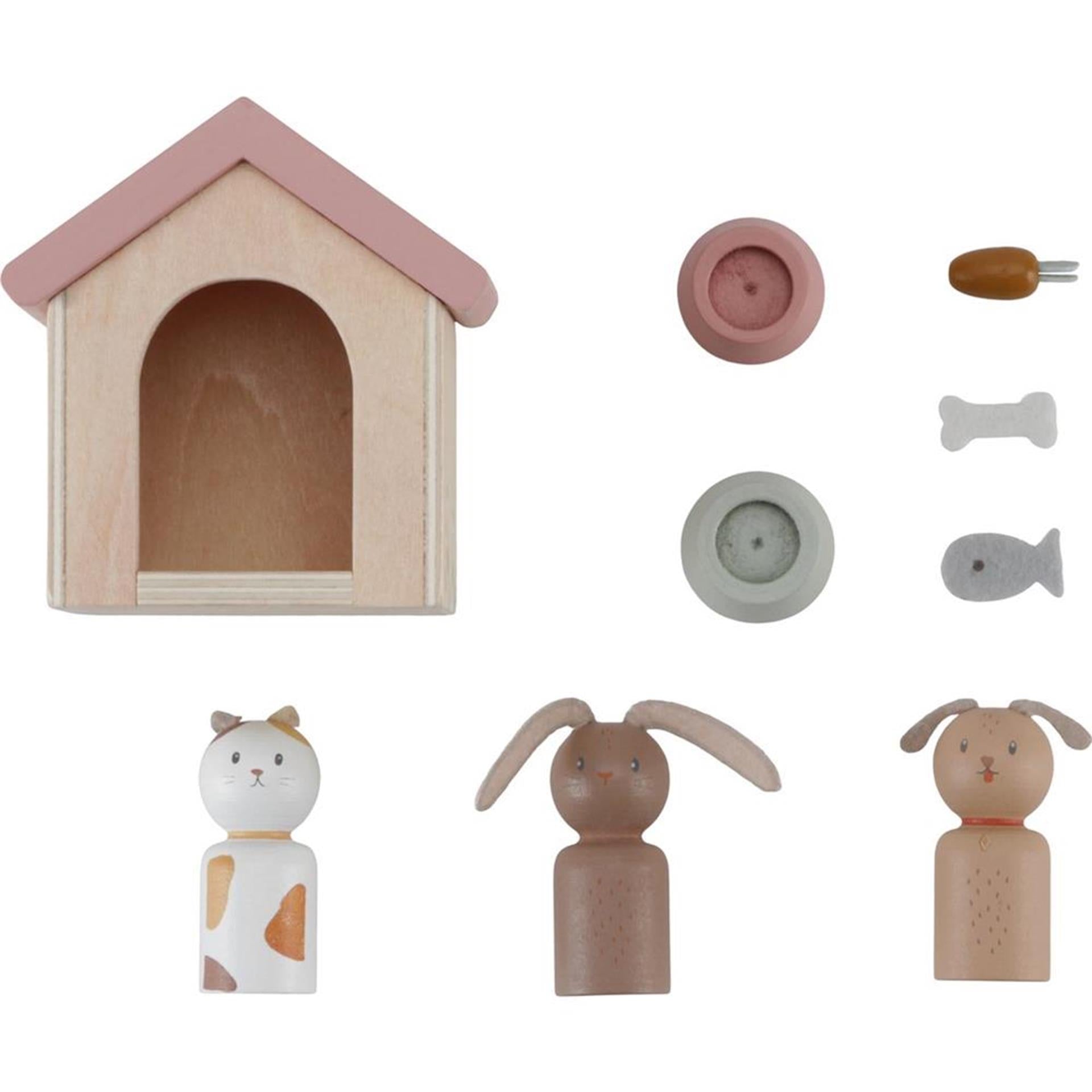 Little dutch poppenhuis aanvulset huisdieren