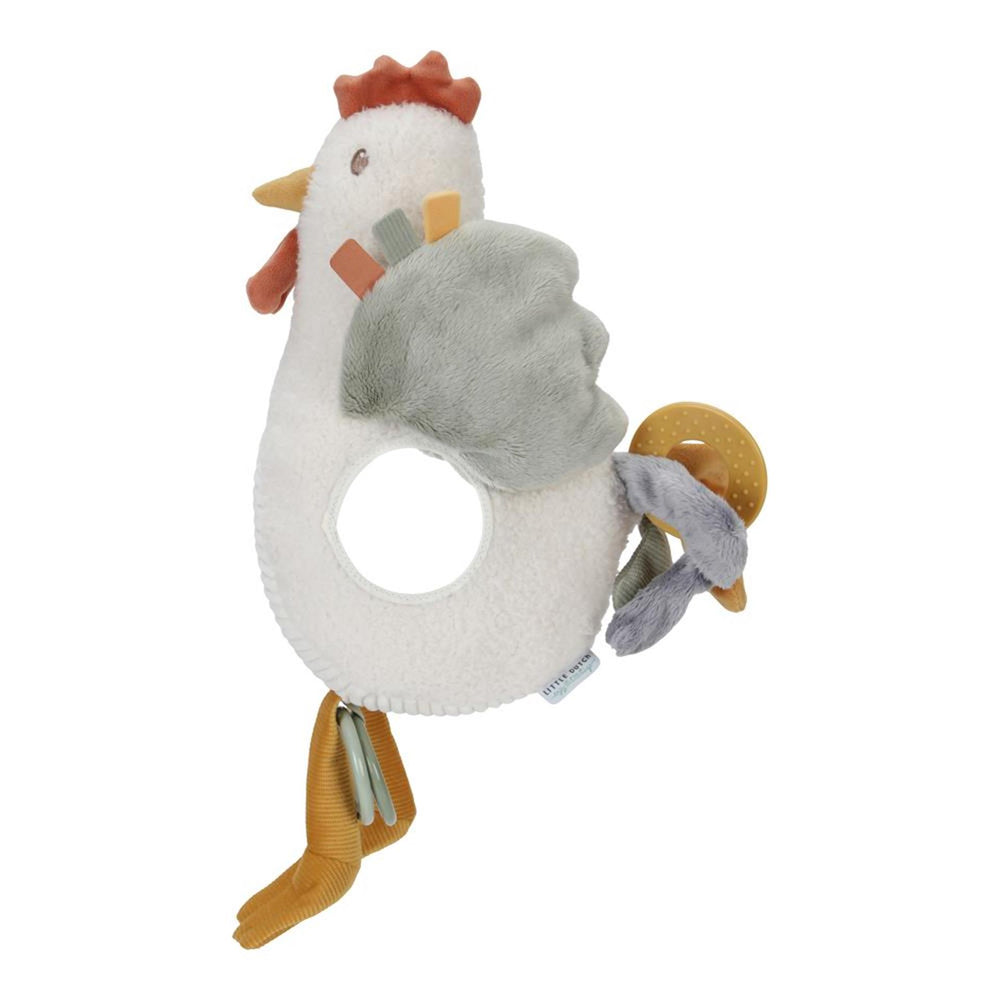 Little dutch little farm activiteitenknuffel kip 25cm