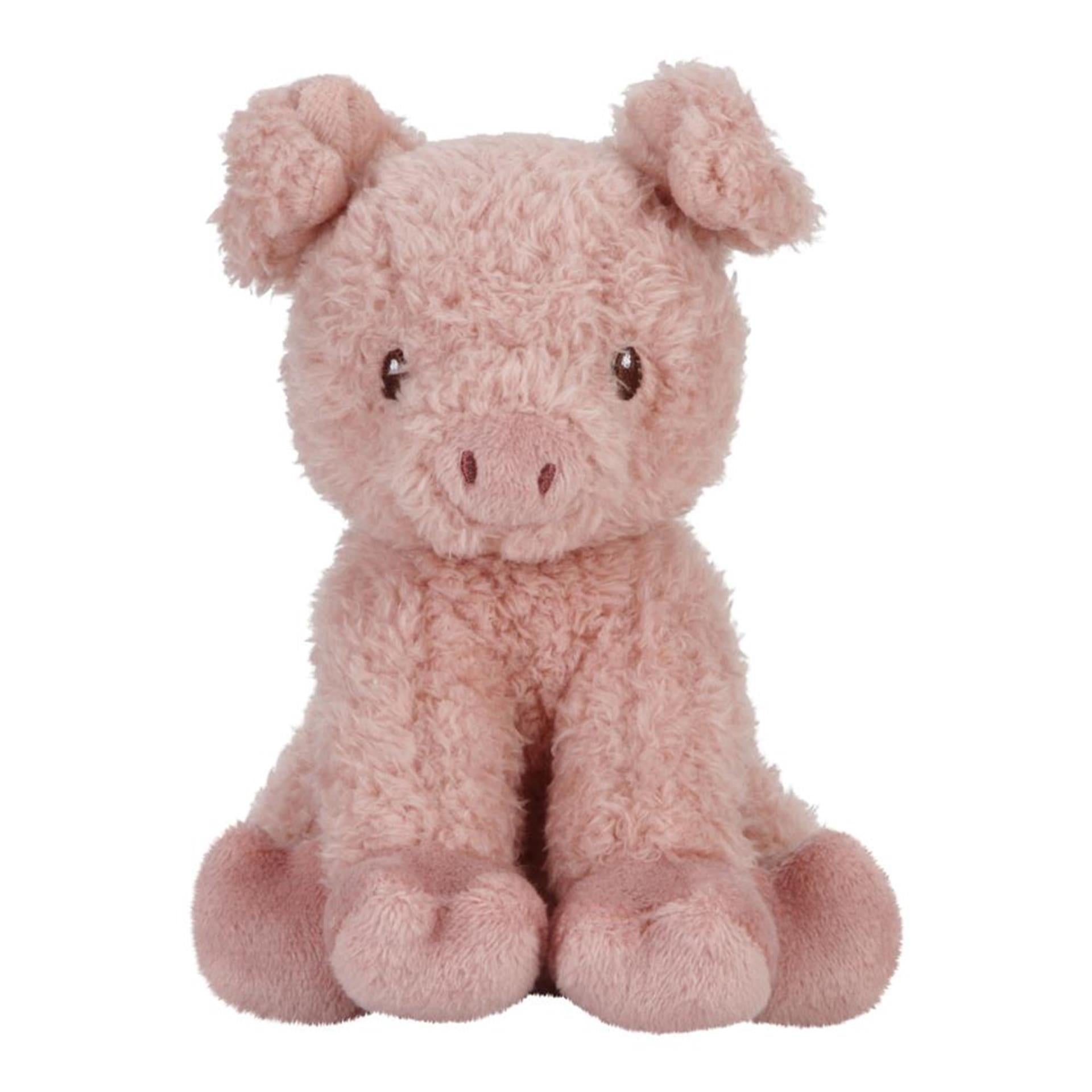 Tiamo kleine boerderij knuffel varken 17cm