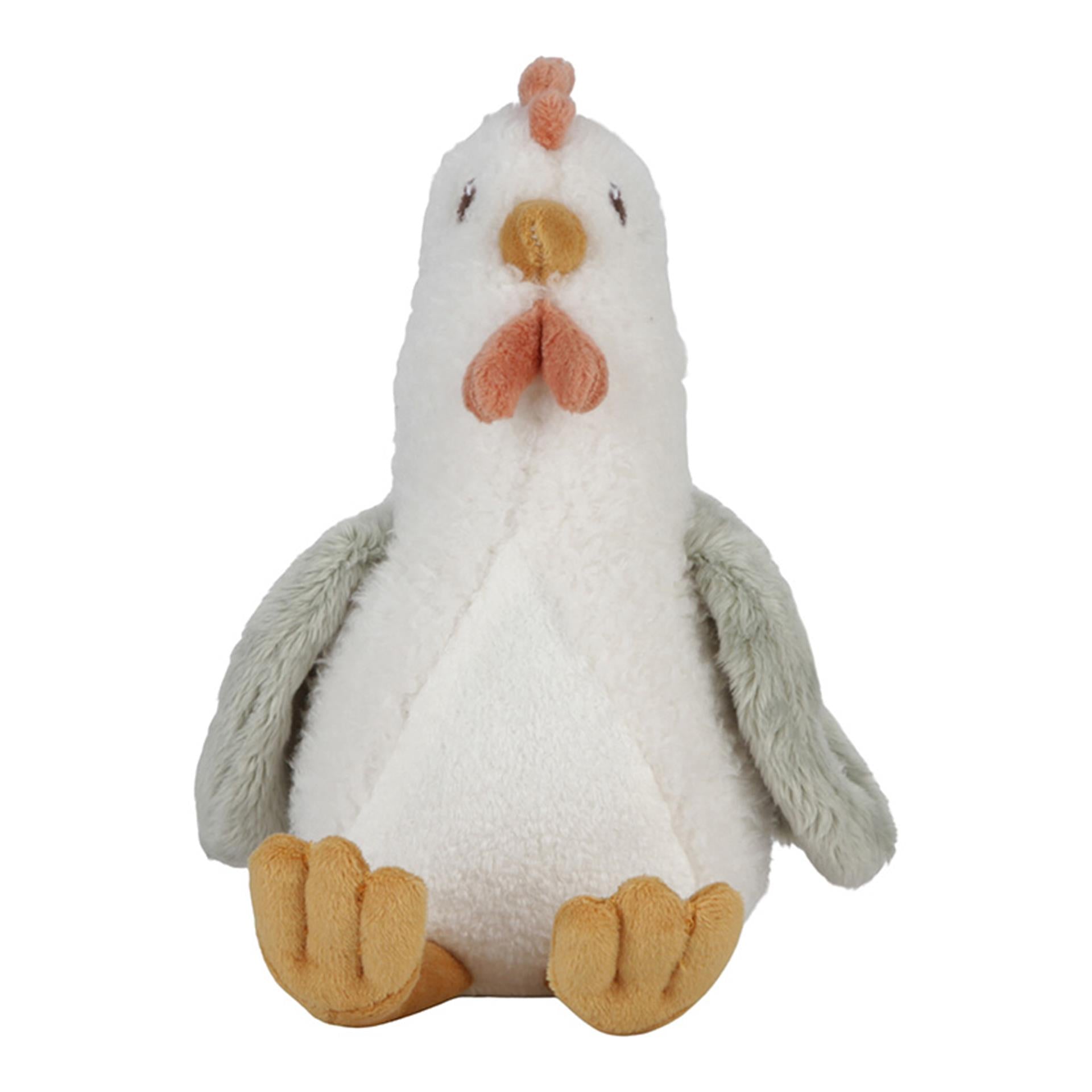 Tiamo kleine boerderij knuffel kip 17cm