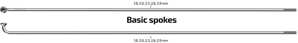 Sapim spaak 14-264 Leader RVS zonder nippel (100st)