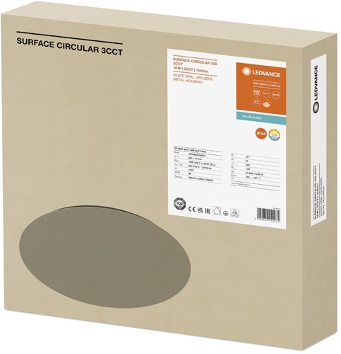 Enzo ledvance led plafonniere 350mm 18w cct ip44 - 5017825