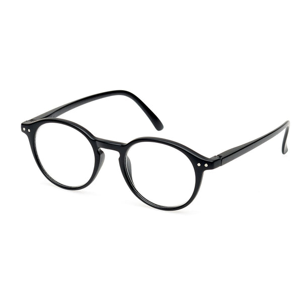 Spectrum leesbril zwart rond 1.00