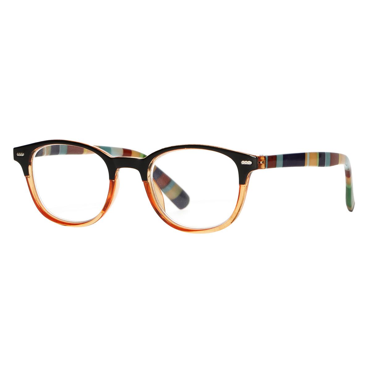 Spectrum leesbril transparant oranje gekleurd 2.50