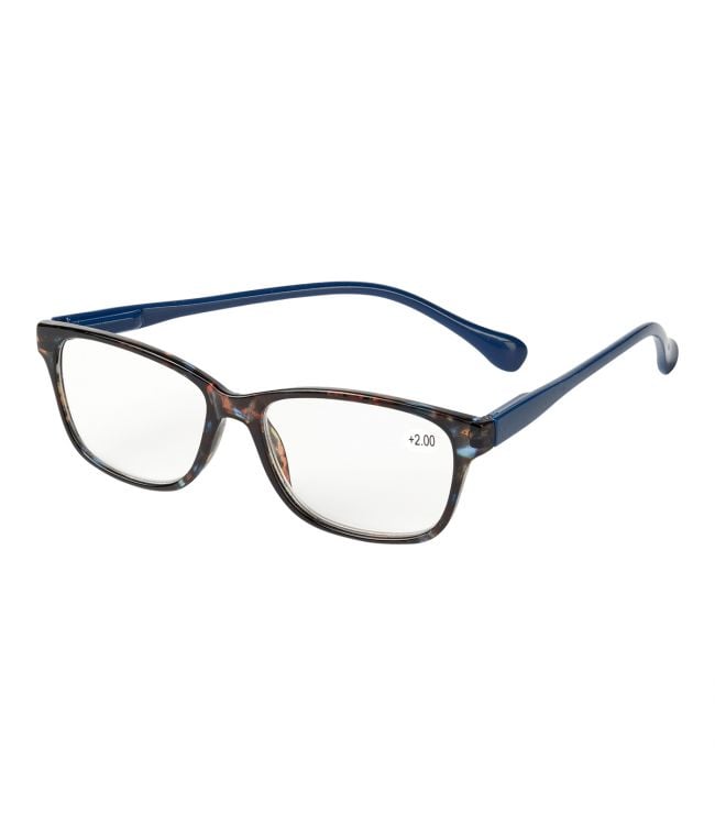 Spectrum leesbril bruin gevlekt rechthoekig 3.50