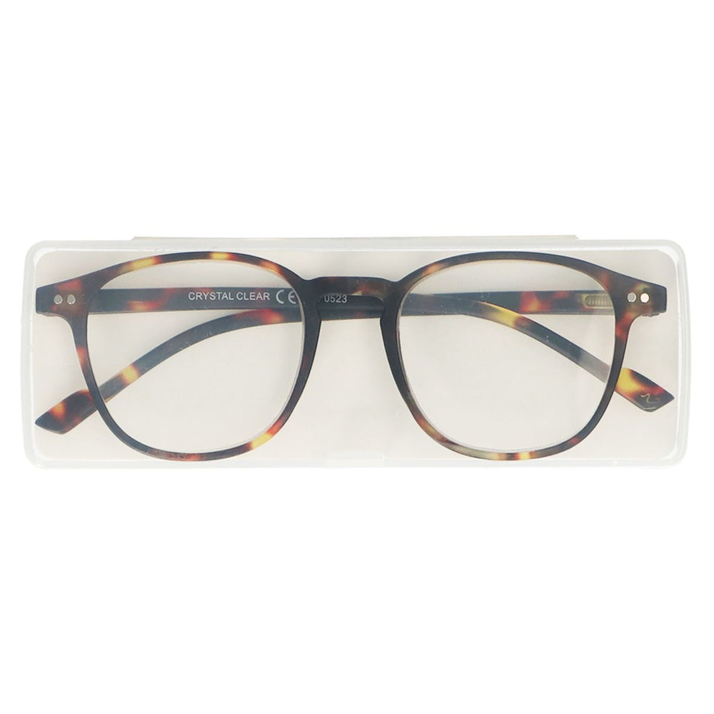 Spectrum leesbril ultra plat in case havana 2.50
