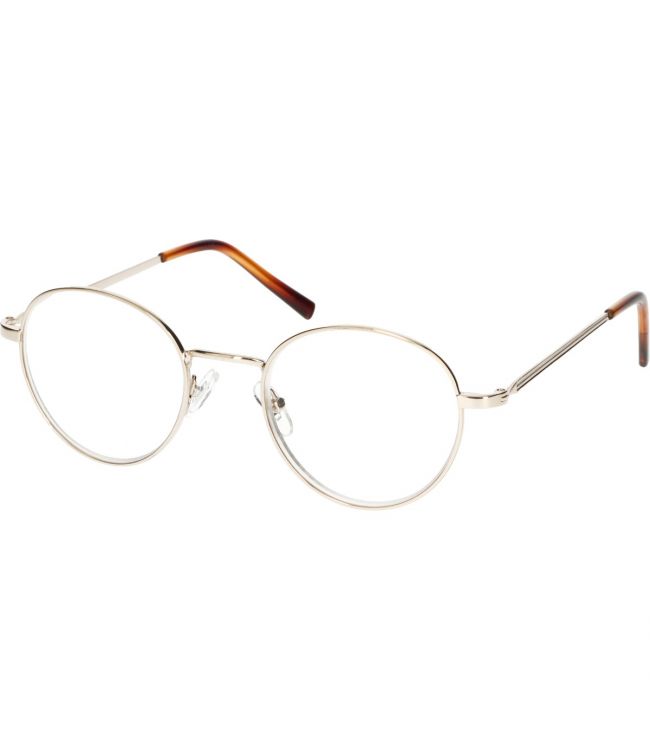 Spectrum leesbril rond zilver klassiek 1.50