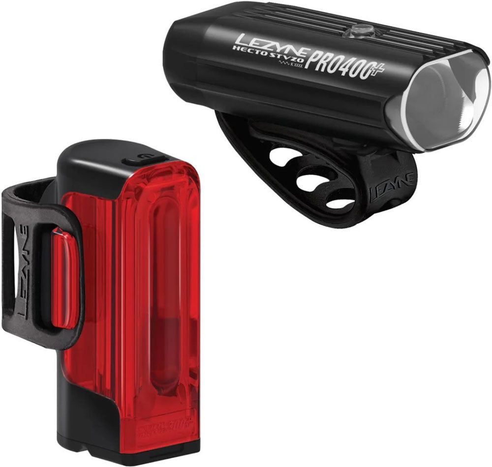 Lezyne hecto drive pro 400+ strip drive+ stvzo lighting set