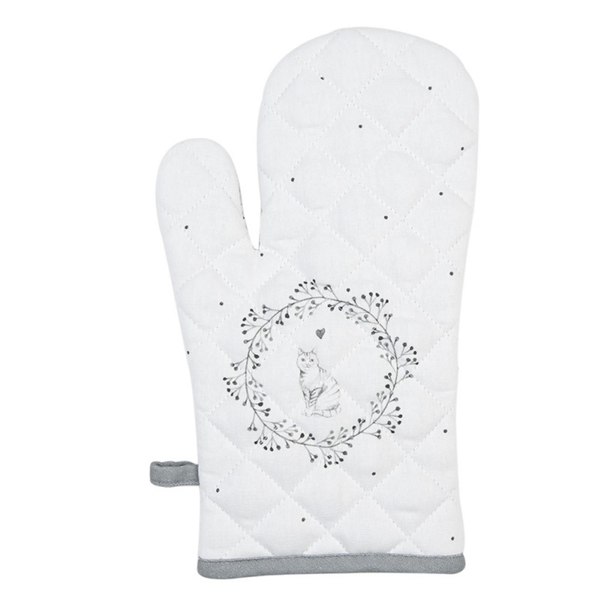 Clayre eef ovenhandschoen kat 18x30cm