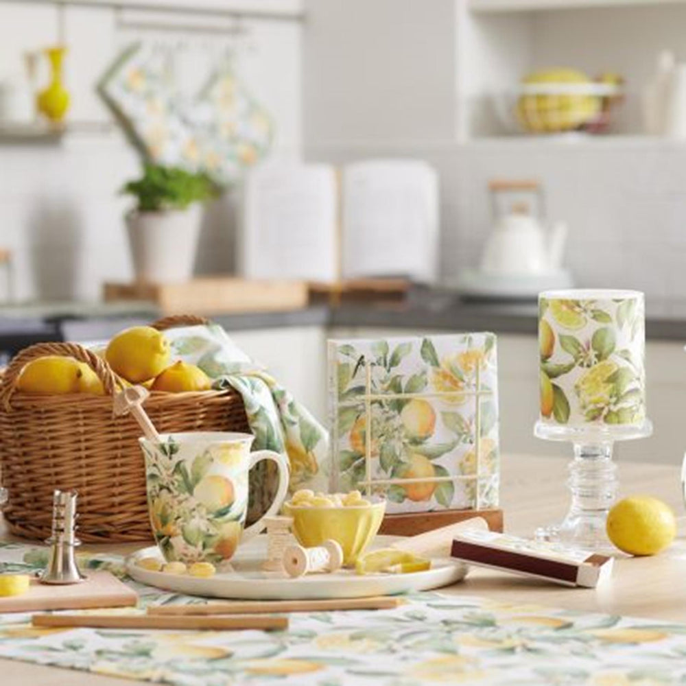 Ambiente kaars klein limoni ø7,5xh8cm