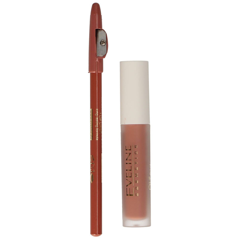 Eveline oh! my lips zijdezachte matte vloeibare lip kit nr. 14 choco truffel