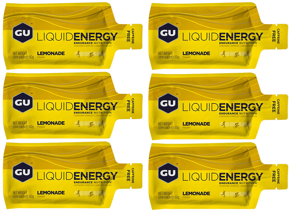 Gu liquid energy gel strawberry banana 6x60g | orange (koffeinhaltig)