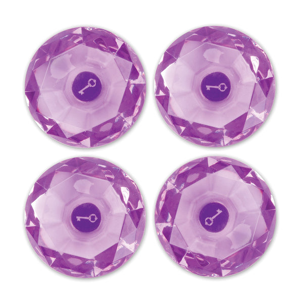 Darice • lockerlookz gem magnet purple 4pcs