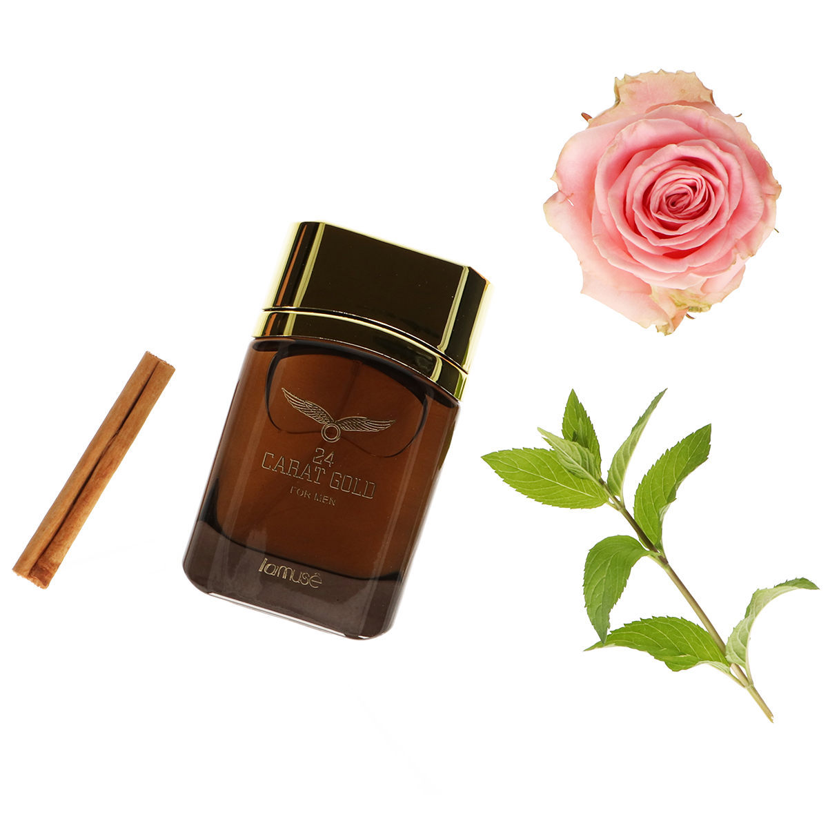 Lamusê lamuse eau de toilette spray heren 24 karaat goud 100ml