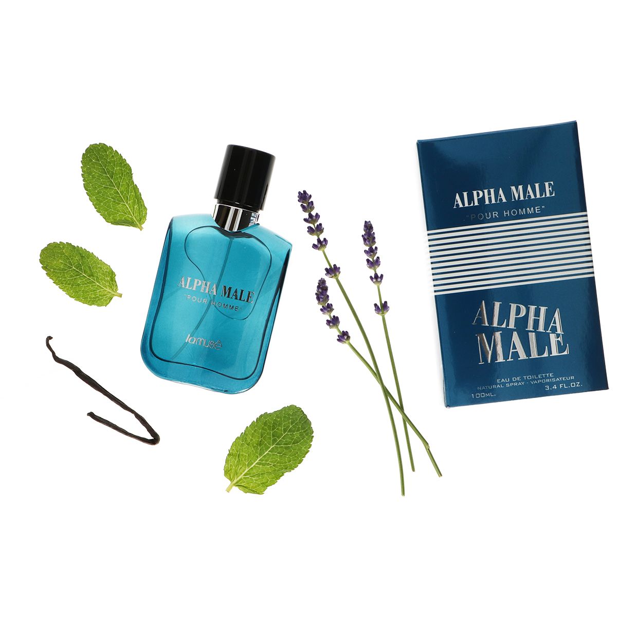 Lamusê by lattafa eau de toilette spray heren alpha male pour homme 100ml