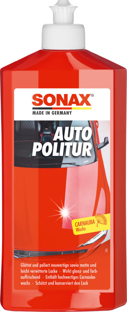 Sonax car polishes 500 ml pet bottle