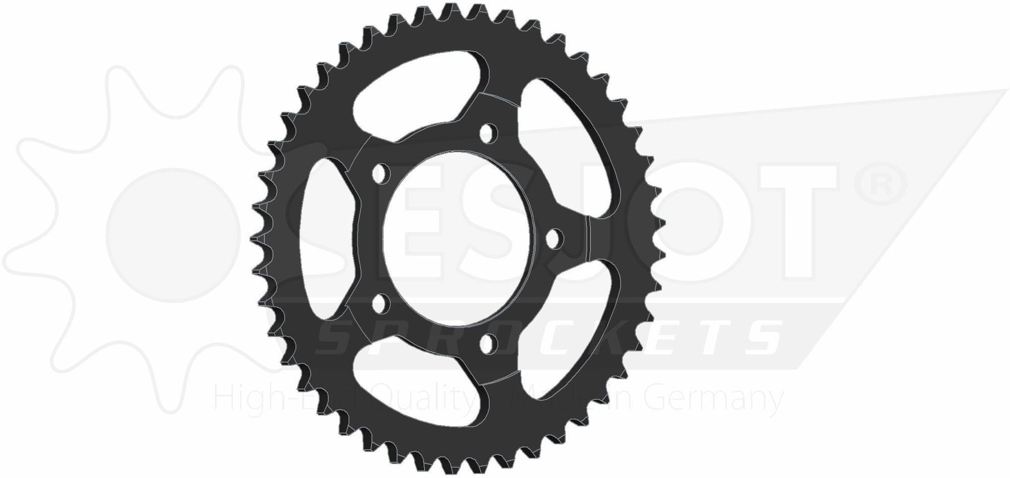 Esjot chain wheel 530 44z steel black