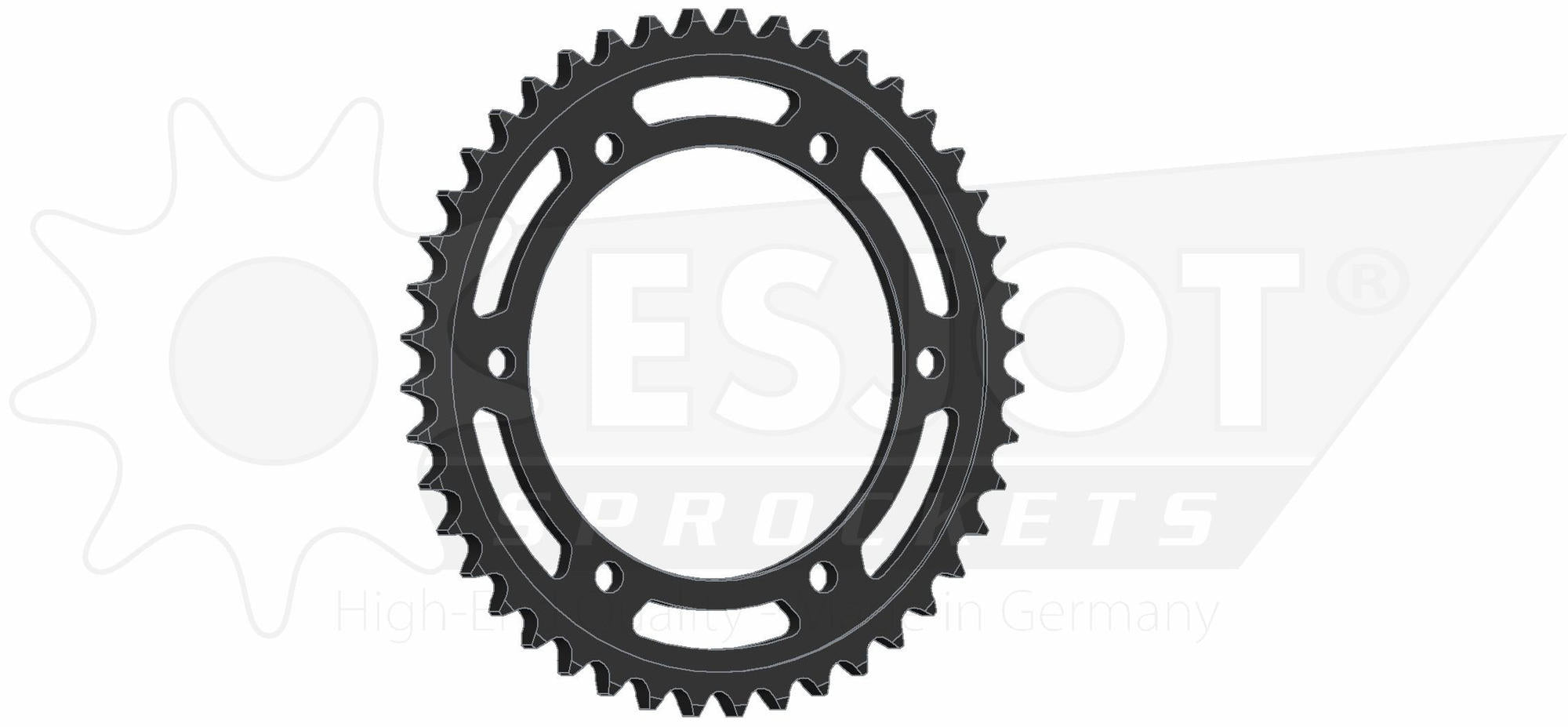 Esjot chain wheel 530 49z steel black