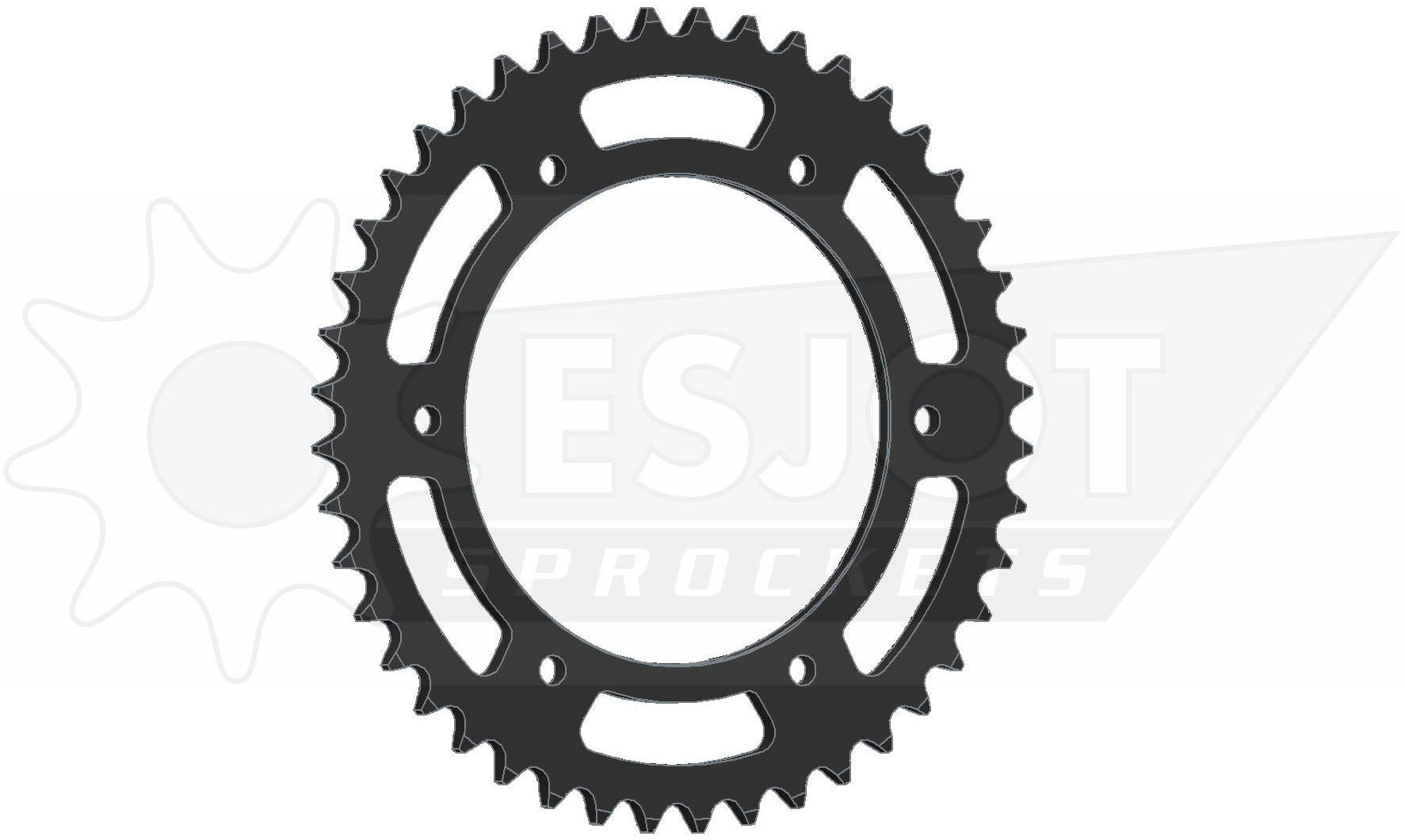 Esjot chain wheel 520 46z steel black