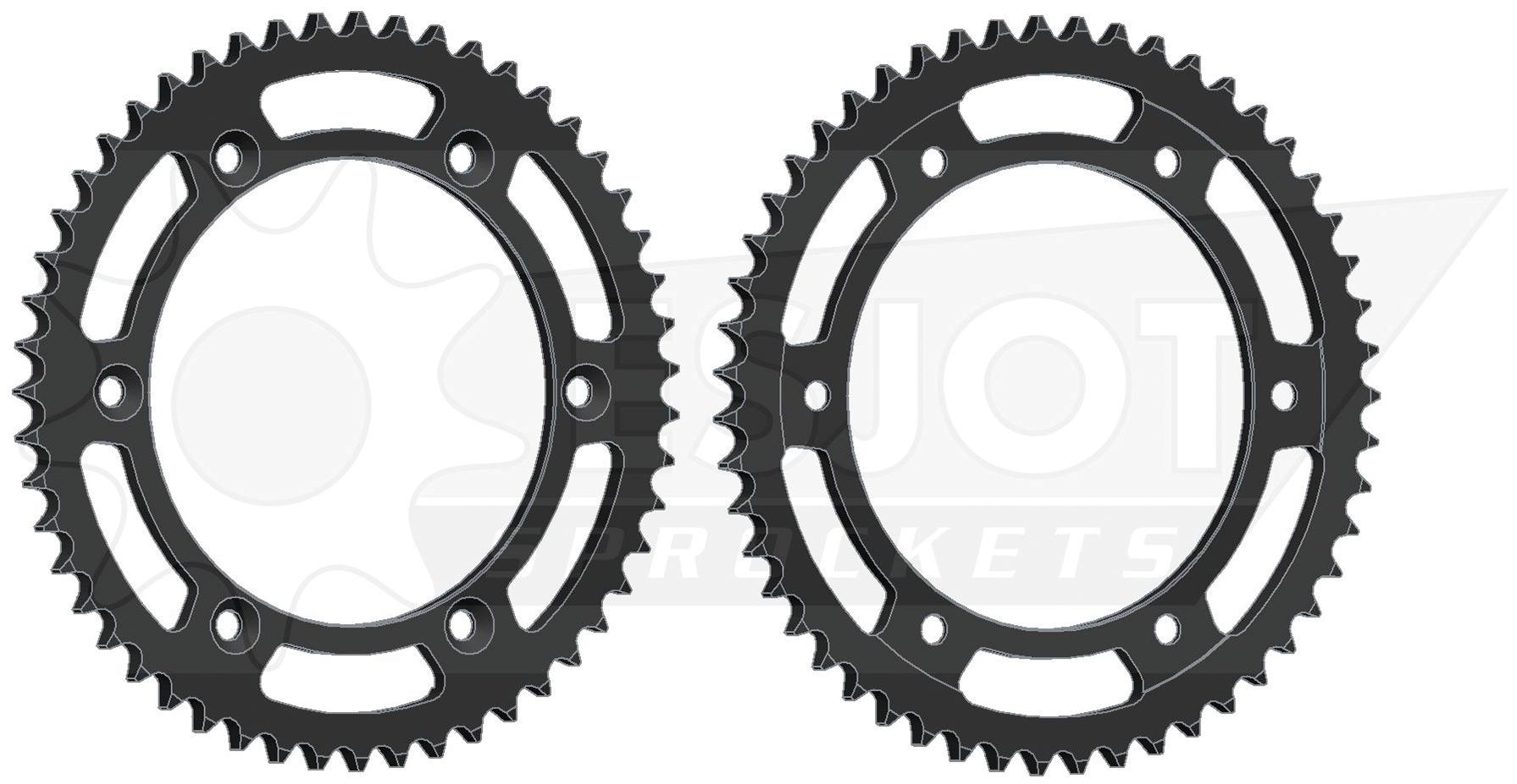 Esjot chain wheel 428 51z steel black
