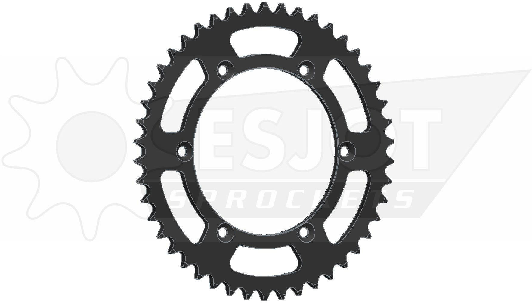 Esjot chain wheel 520 49z steel black