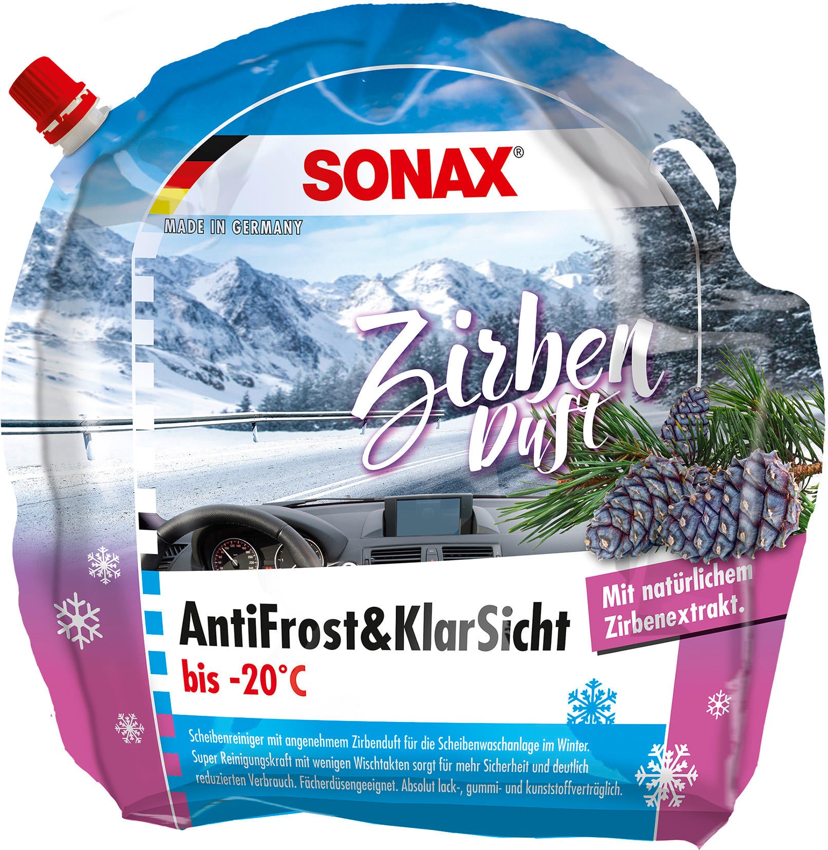 Sonax anti-rust and clear 3l swiss stone pine ready fo