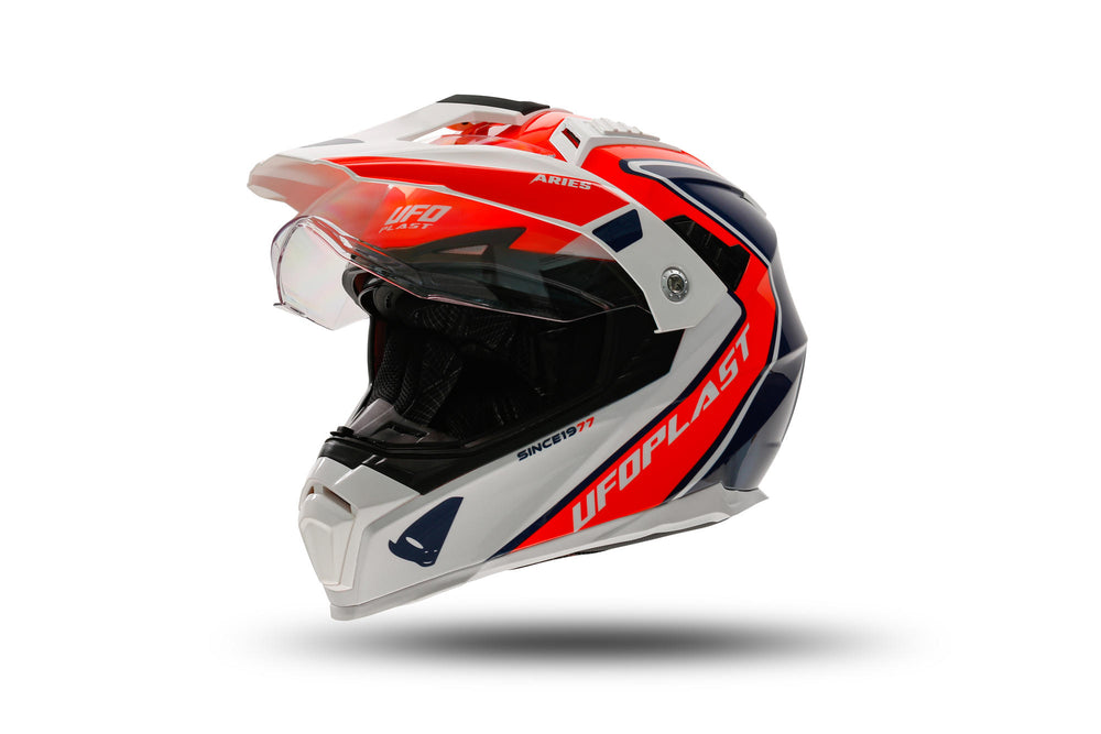 Ufo plast helmet aries s red blue