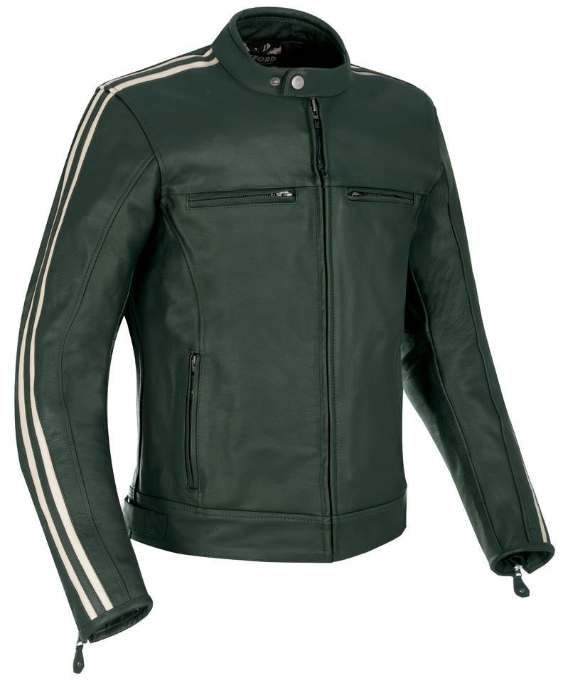 Oxford jacket bladon leather green 3xl