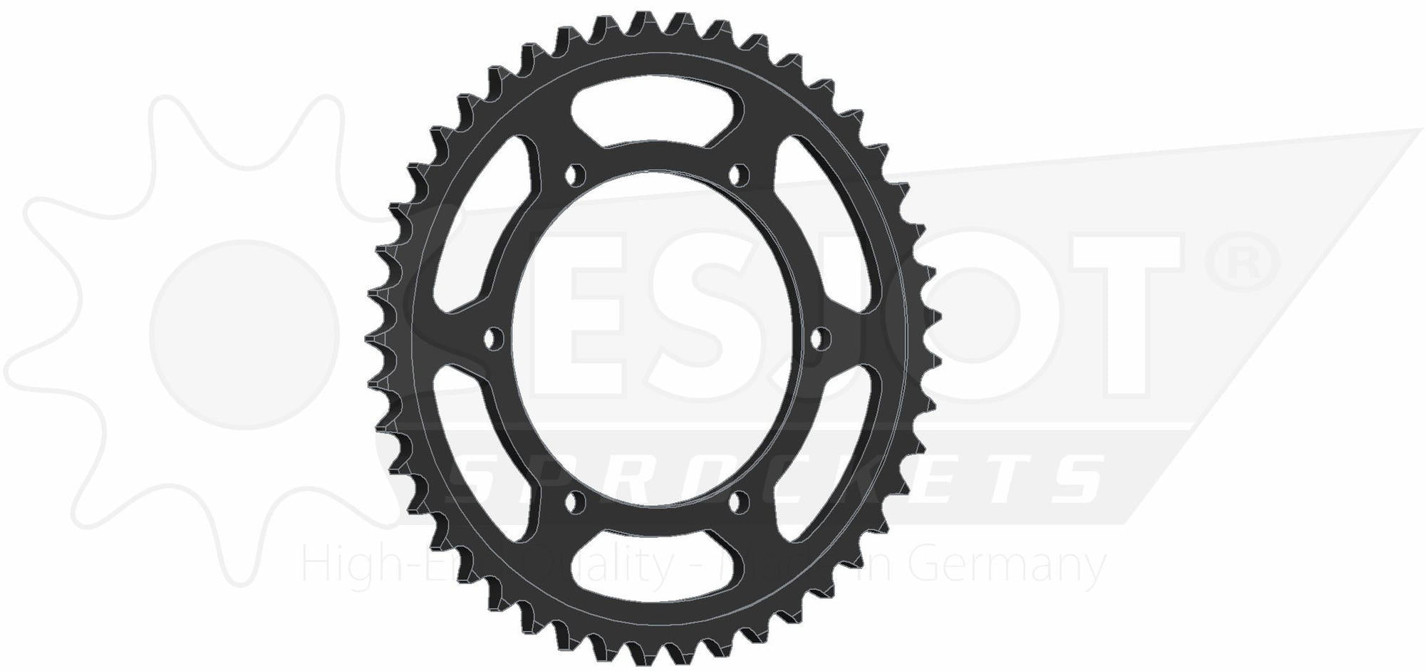 Esjot chain wheel 530 44z steel black