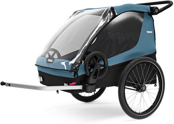 Thule child trailer courier blue black