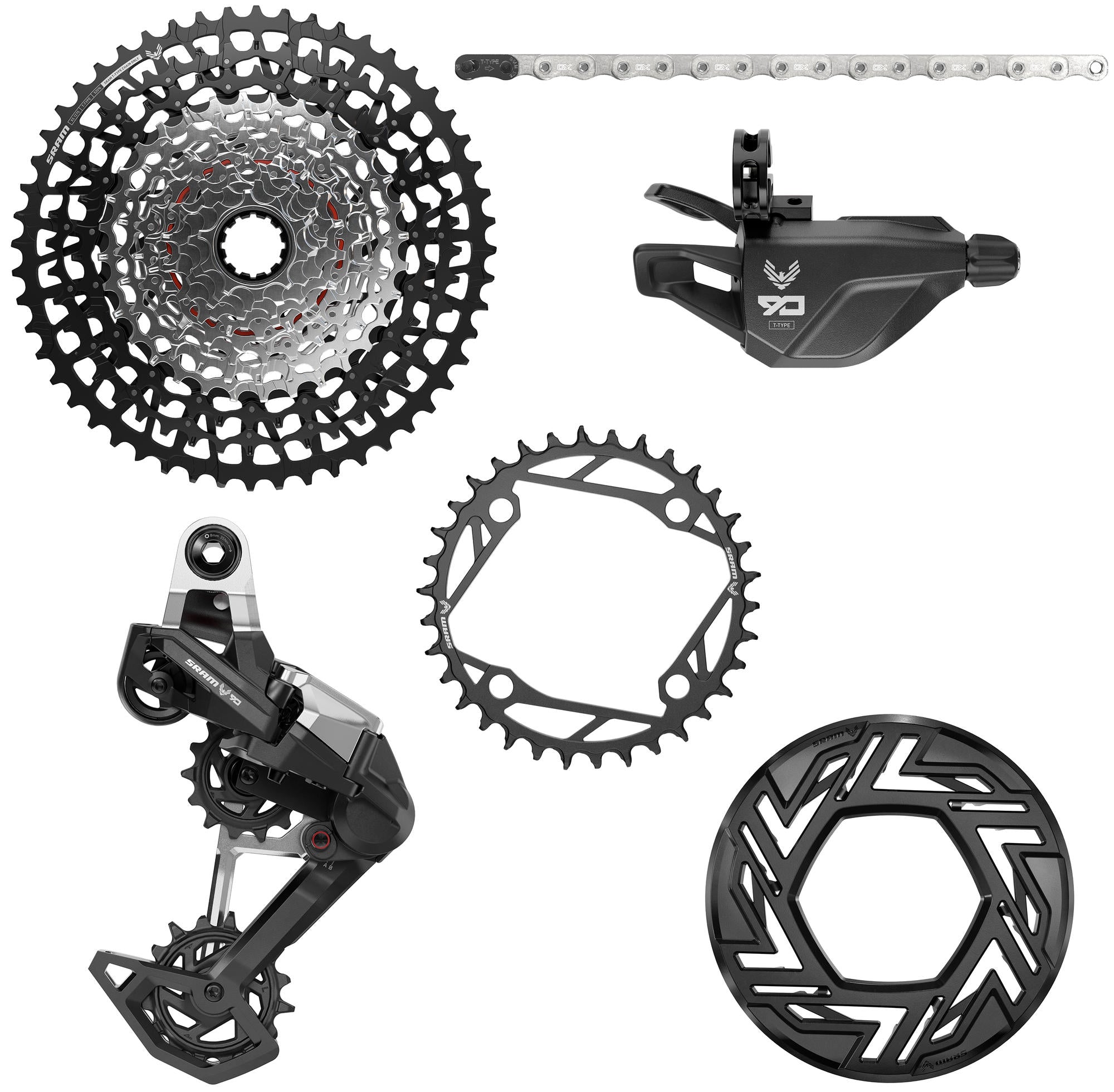 Sram shifting group set t eagle 90 e-mtb bcd