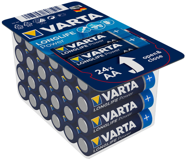 Varta longlife power mignon box 24-piece big box aa