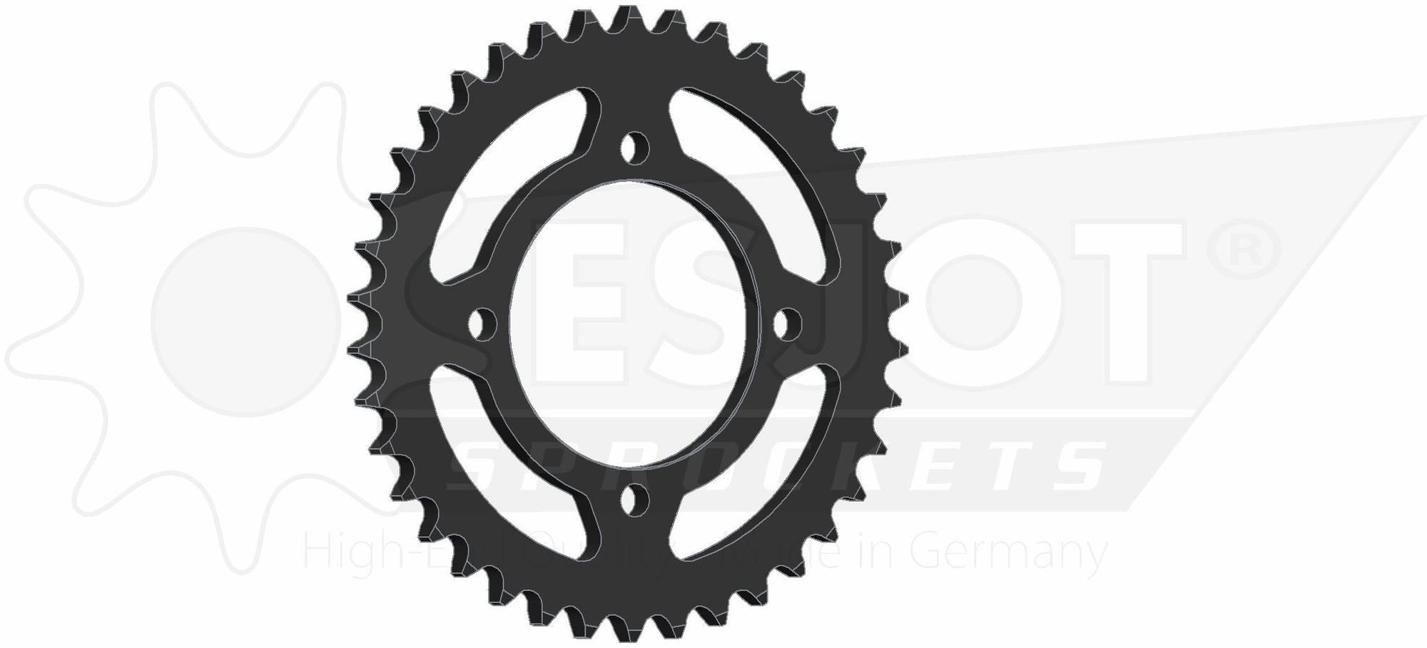 Esjot chain wheel 530 38z steel black