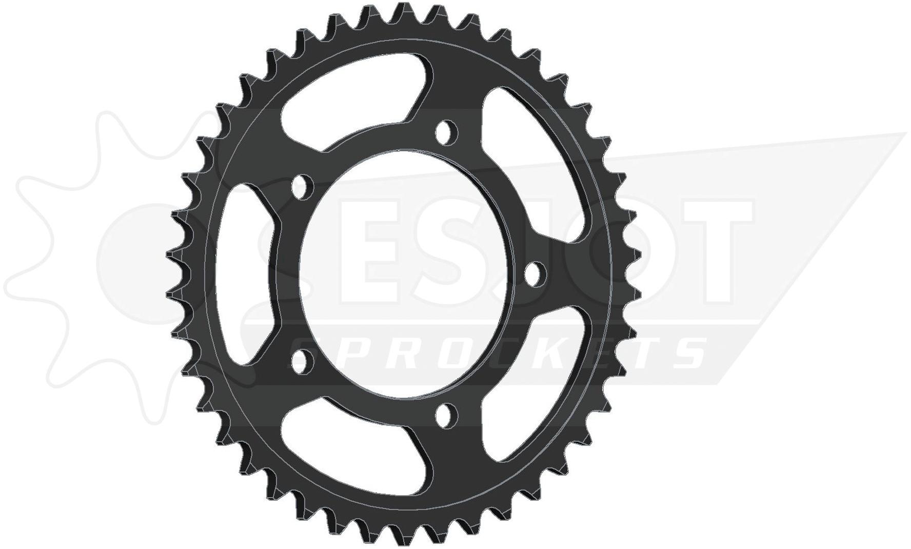 Esjot chain wheel 525 43z steel black