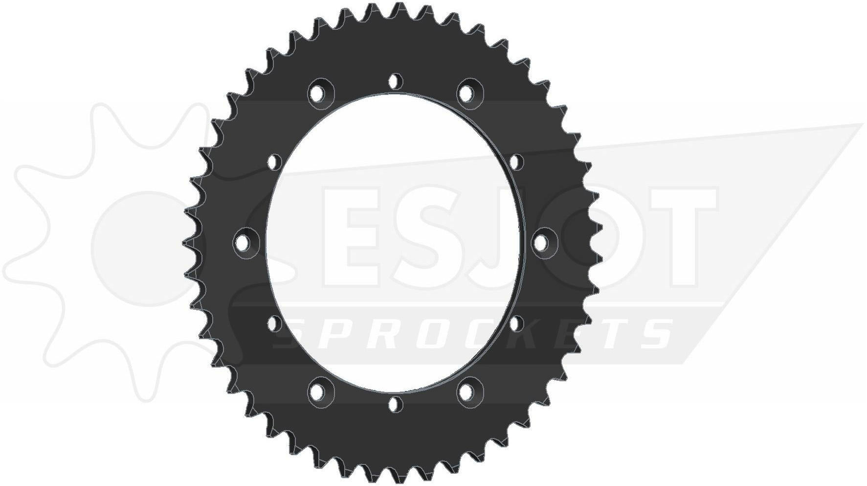 Esjot chain wheel 520 52z steel black