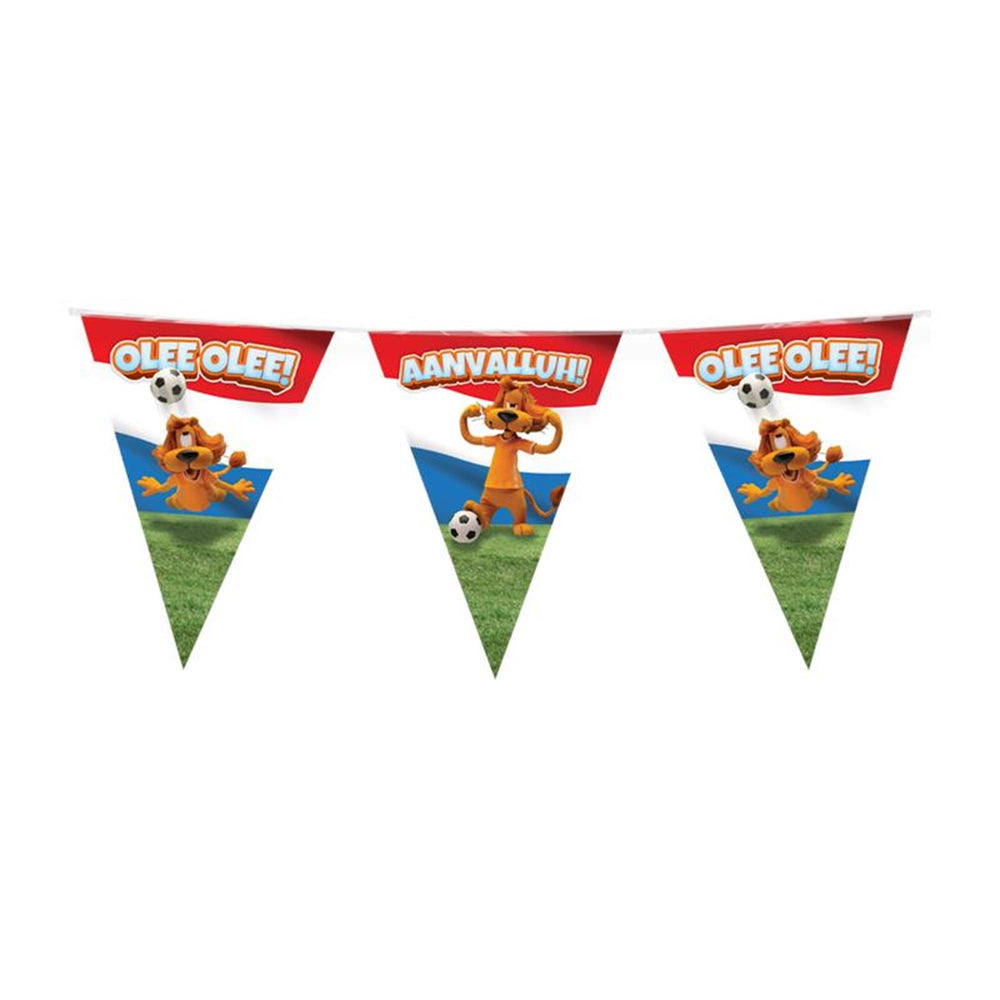 Paperdreams loeki - partyvlaggenlijn rood wit blauw 10m