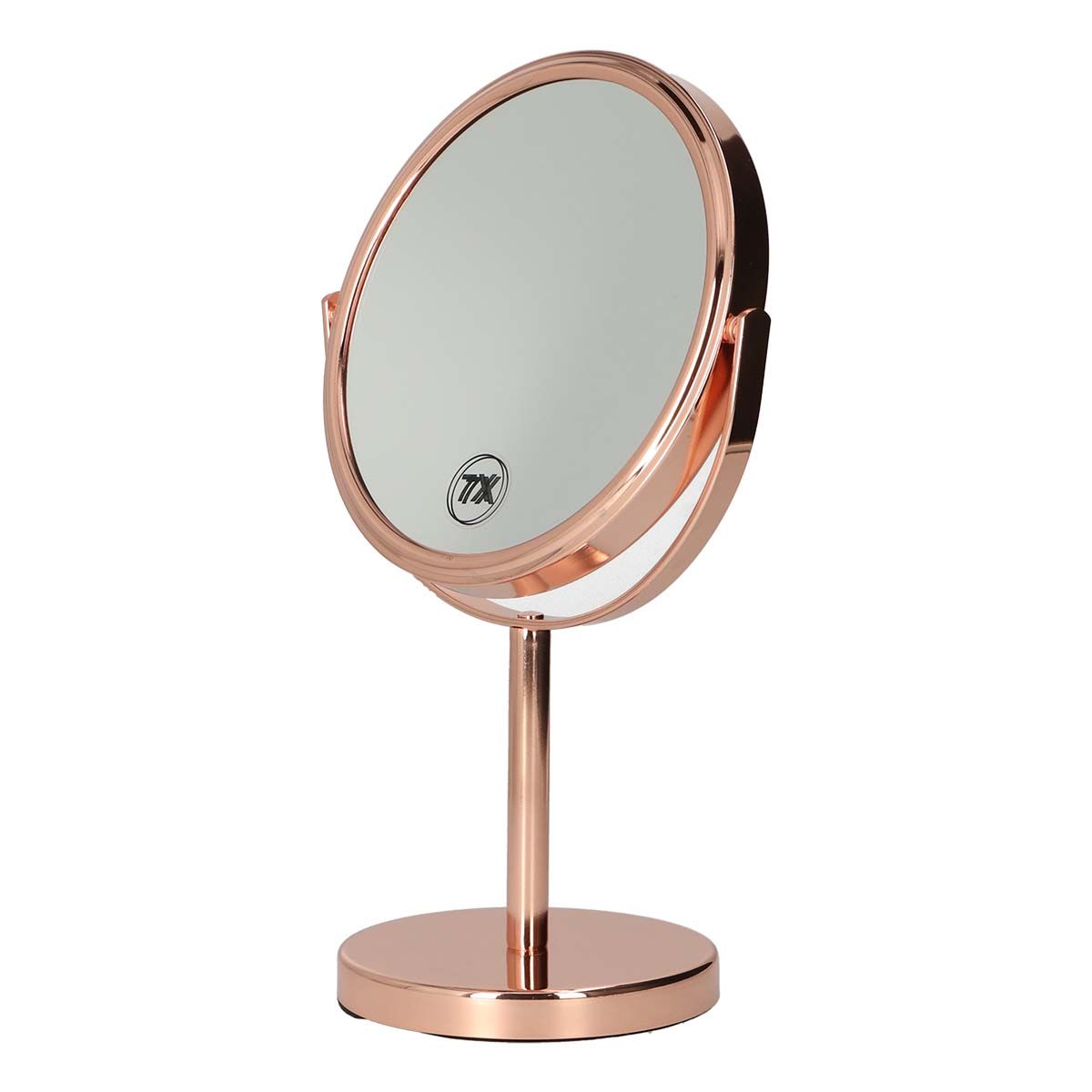 Lsp spiegels spiegel op voet rosé goud 30,5cm 7x vergroot