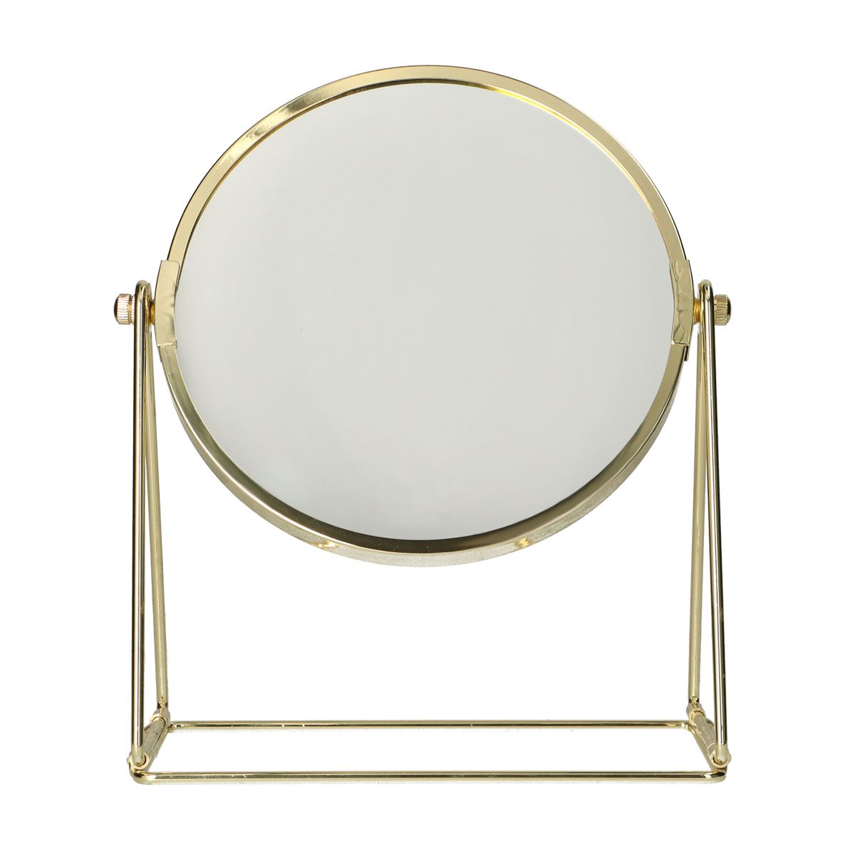 Lsp spiegels spiegel op frame voet goud 22cm 3x vergrotend