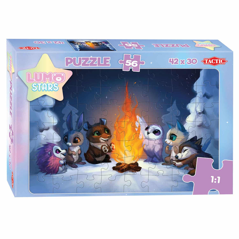 Lumo Stars Puzzel - Bij het vuur, 56st.